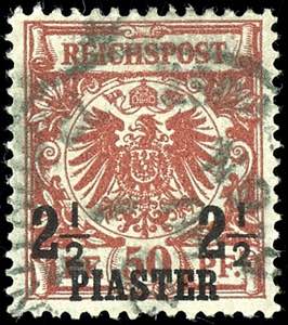 Deutsche Post in der Türkei 2 1/2 Piaster ... 