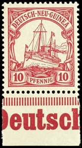 Deutsch-Neuguinea 10 Pfennig Kaiseryacht, ... 