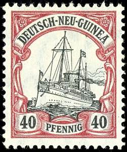 Deutsch-Neuguinea 40 Pfennig Kaiseryacht, ... 