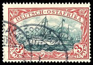 Deutsch-Ostafrika 3 Rupien Kaiseryacht, ... 