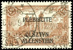 Allenstein 1,50 M. Deutsches Reich ... 