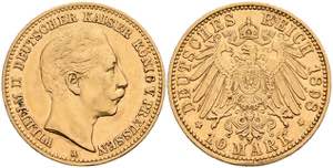 Preußen Goldmünzen 10 Mark, 1898, Wilhelm ... 