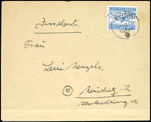Feldpostmarken 1945, Leros, Lokalaufdruck in ... 