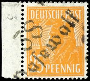 Bezirkshandstempel - Bezirk 38 25 Pfennig ... 