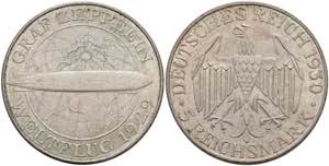 Münzen Weimar 5 Reichsmark, 1930, A, ... 