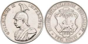 Münzen der deutschen Kolonien DOA, 2 ... 