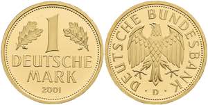 Münzen Bund ab 1946 1 DM, 2001, D, ... 