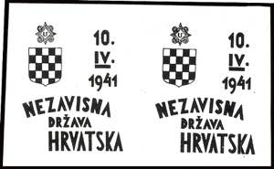 Kroatien 1941, Sonderausgabe zur Gründung ... 