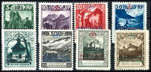 Liechtenstein Dienstmarken 1932, 5 Rp. bis ... 