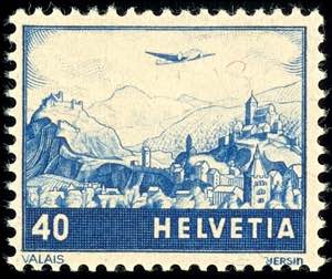 Schweiz 1948, 40 C. Flugpost ... 
