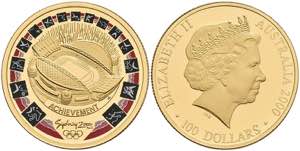 Australien 100 Dollars, Gold, 2000, XXVII. ... 
