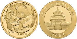 China Volksrepublik 100 Yuan Gold, 2005, ... 