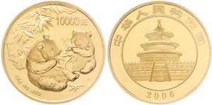 China Volksrepublik 10.000 Yuan, Gold, 2006, ... 
