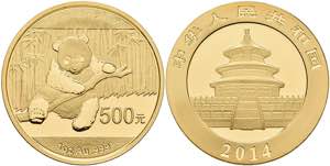 China Volksrepublik 500 Yuan, Gold, 2014, ... 