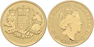Grossbritannien 100 Pounds, 2019, Gold, ... 