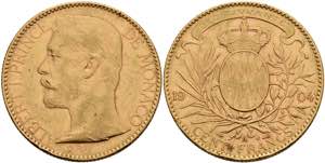 Monaco 100 Francs, Gold, 1904, Albert, Fb. ... 