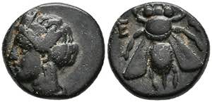 Ionien Ephesos, Æ(1,43g), 4./3. v. Chr. Av: ... 