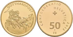 Schweiz 50 Franken, Gold, 2013, ... 