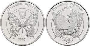 Slowakei 500 Kronen, Silber, 1997, ... 