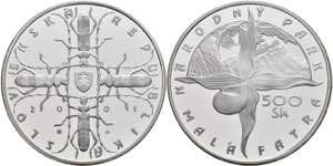 Slowakei 500 Kronen, Silber, 2001, ... 