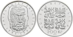 Tschechien 200 Kronen, Silber, 1995, 200. ... 