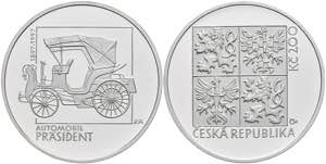 Tschechien 200 Kronen, Silber, 1997, 100 ... 