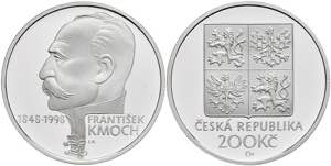 Tschechien 200 Kronen, Silber, 1998, 150. ... 