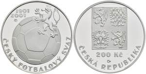 Tschechien 200 Kronen, Silber, 2001, 100 ... 