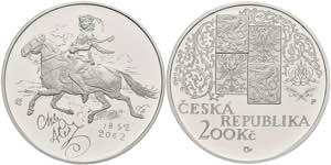 Tschechien 200 Kronen, Silber, 2002, 150. ... 