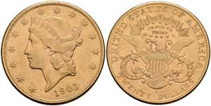 USA 20 Dollars, Gold, 1903, Mzz S San ... 