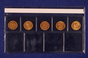 Sammlungen Goldmünzen PREUSSEN, 5x 20 Mark, ... 