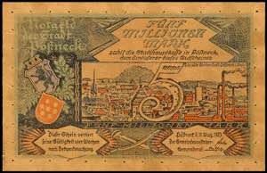 Banknoten 5 Millionen Mark, 1923, Druck in ... 