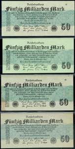 Deutsche Reichsbanknoten 1874-1945 4x 50 ... 