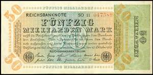 Deutsche Reichsbanknoten 1874-1945 50 Mrd. ... 