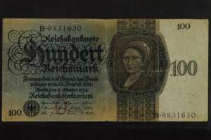 Deutsche Reichsbanknoten 1874-1945 100 und ... 