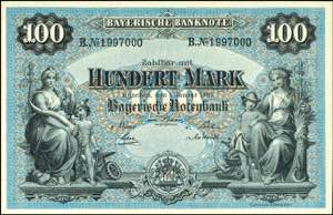 Deutsche Länderbanknoten 1871-1935 Bayern,  ... 