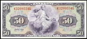 Geldscheine Bank deutscher Länder 50 ... 