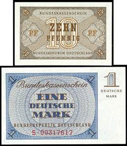 Geldscheine Deutsche Bundesbank 10 Pfennig ... 