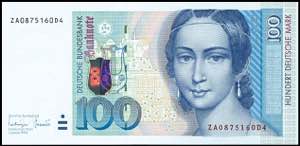 Geldscheine Deutsche Bundesbank 2x 100 ... 