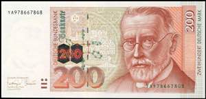 Geldscheine Deutsche Bundesbank 2x 200 ... 