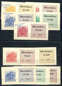 Banknoten DDR LPG Lichtenstein-Rüsdorf Set ... 