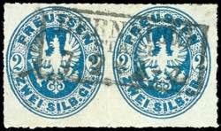 Prussia 2 silver penny Prussian blue, ... 