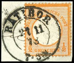Deutsches Reich 1/2 Groschen großer Schild, ... 
