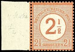 Deutsches Reich 2 1/2 auf 2 1/2 Groschen ... 