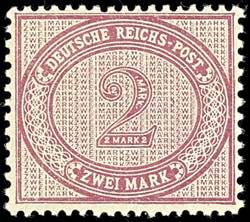German Reich 2 Mark numeral in the oval, ... 