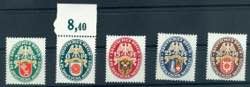 German Reich 5 to 50 Pfg. Help in need 1929, ... 