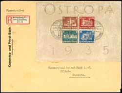 German Reich Souvenir sheets issue \Ostropa ... 