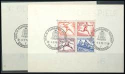 German Reich Souvenir sheets issue \olympic ... 