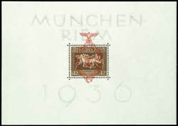 German Reich Souvenir sheets issue Brown ... 