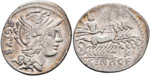 Coins Roman Republic L. Sentius C. F, ... 